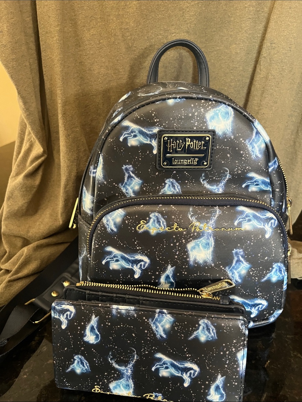 Loungefly Potter Mini backpack and matching Wallet